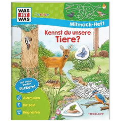 TESSLOFF - ¿QUÉ ES QUÉ? Libro de Actividades Junior - Juguetes Educativos - Edición Alemana
