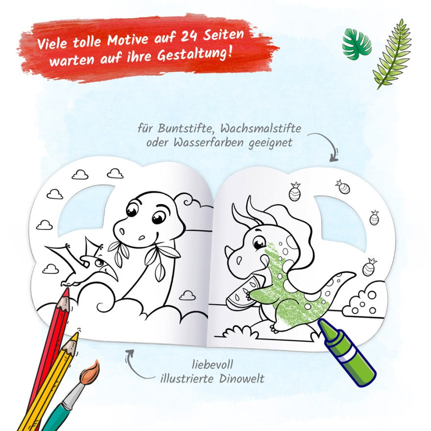 TROTSCH - Dino Coloring Fun Arts & Crafts - German Edition