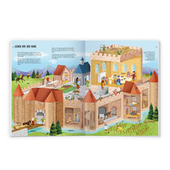 Troetsch Verlag - Libros - Mi Gran Libro de Stickers de Caballeros y Castillos - 3+ Años - Educativo