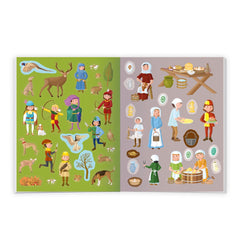Troetsch Verlag - Libros - Mi Gran Libro de Stickers de Caballeros y Castillos - 3+ Años - Educativo