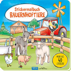 TROTSCH - Stickermalbuch Bauernhoftiere Arts and Crafts - German Edition