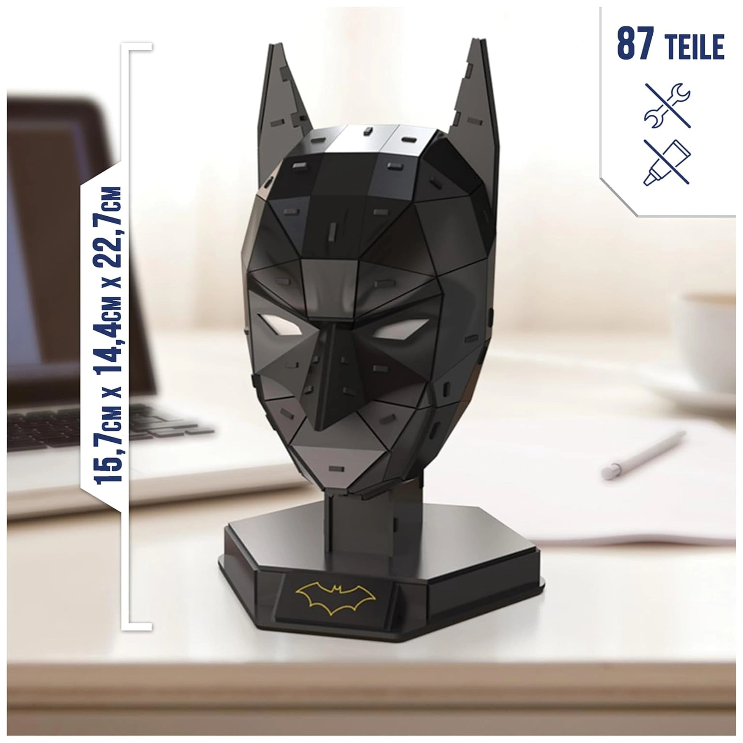 Kit de construcción de 90 piezas del modelo de rompecabezas 3D de la máscara de Batman de DC Build 4D
