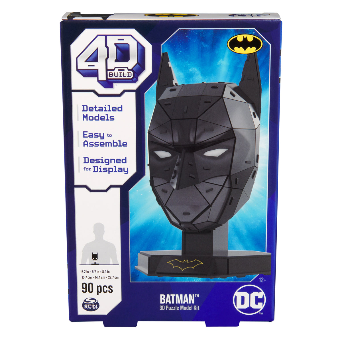 Kit de construcción de 90 piezas del modelo de rompecabezas 3D de la máscara de Batman de DC Build 4D