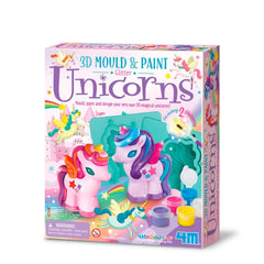 4M - Moldear y Pintar en 3D Unicornios Brillantes - Manualidades