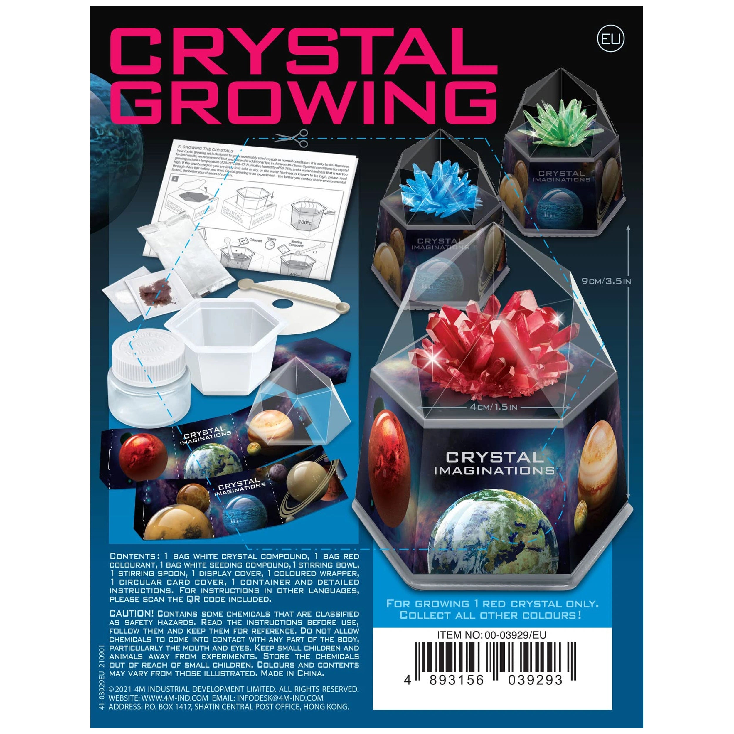 4M - Crystal Growing - Red Edition - Toy Playsets