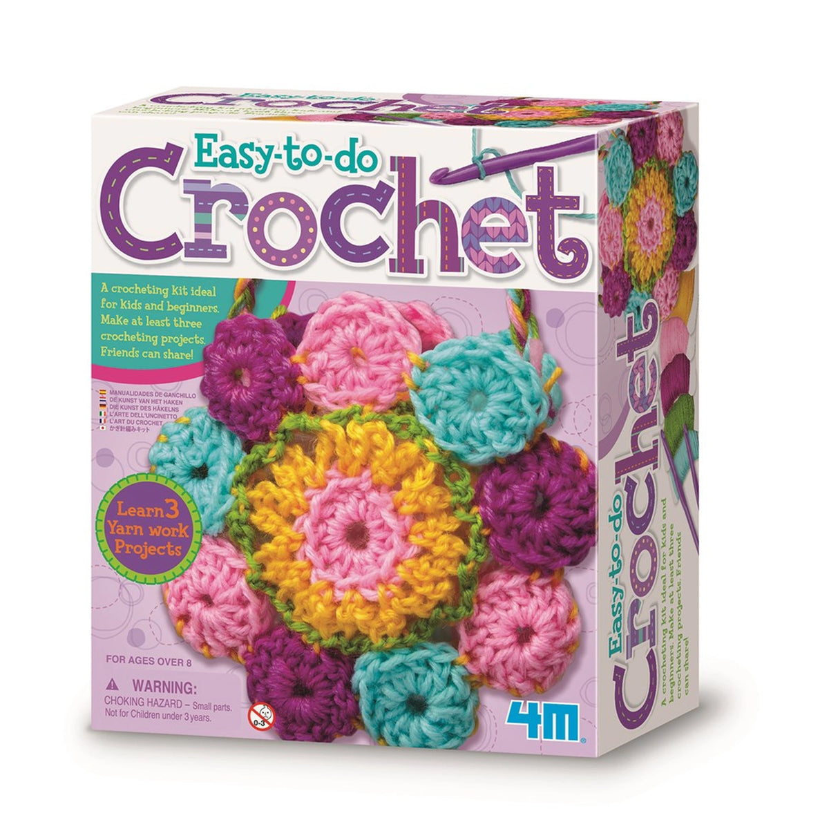 4M - Kit de ganchillo fácil de hacer - Artes y manualidades