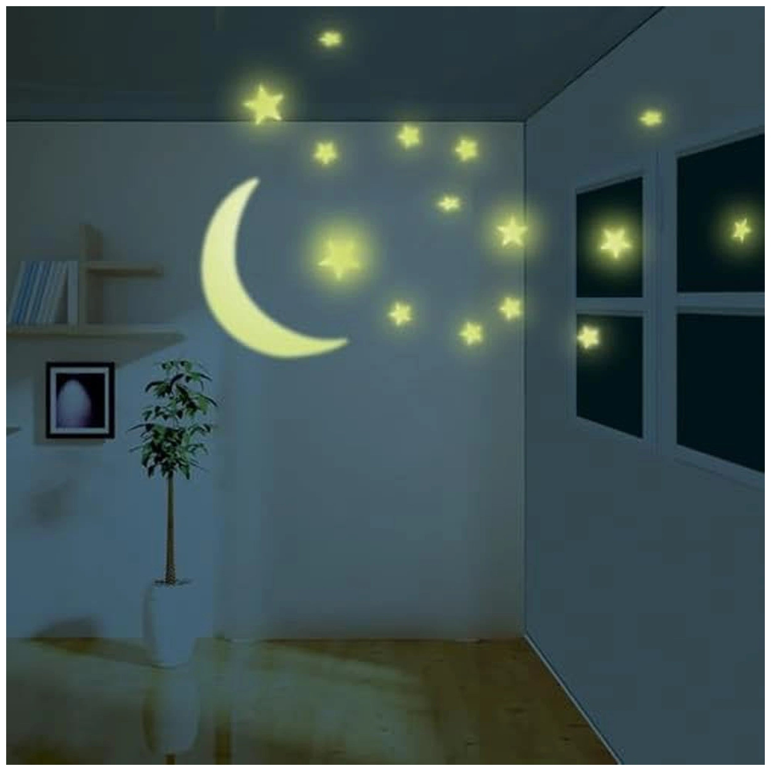 4M - Glow in the Dark Moon & Stars - Baby & Toddler Furniture