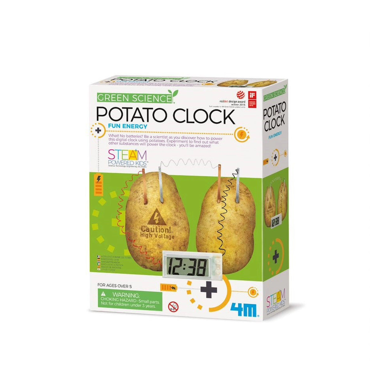 4M - Green Science Potato Clock Fun Energy Set - Educational Toys