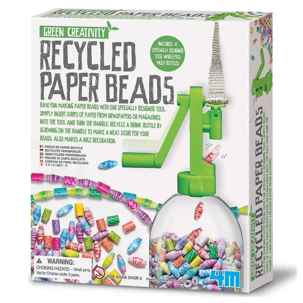 4M - Kit de cuentas de papel reciclado Green Science - Manualidades - 5+ - 4M04588