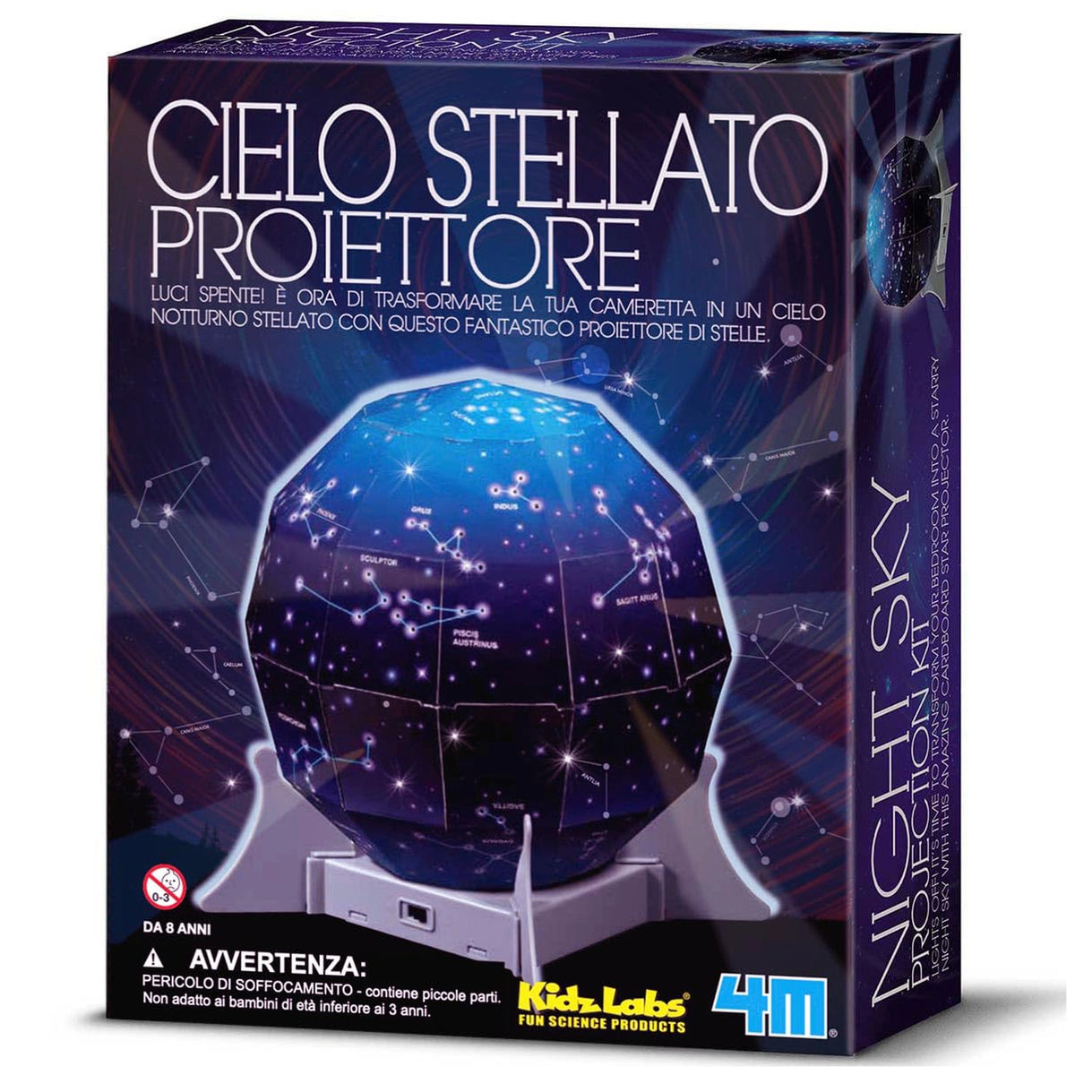 4M - Kit de Proyección del Cielo Nocturno KidzLabs - Juguetes Educativos