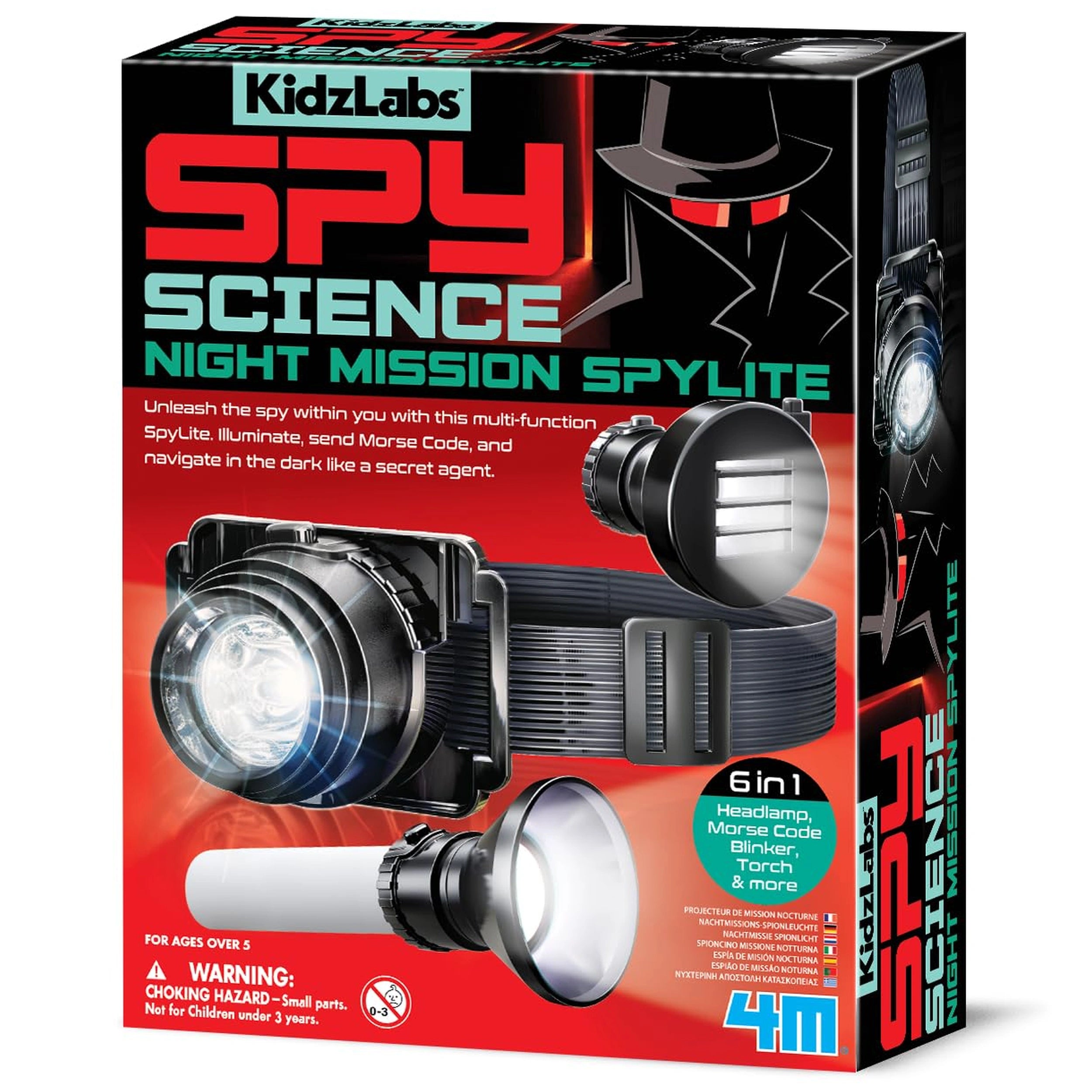 4M - KidzLabs Spy Science Night Mission Spylite - Toy Playsets