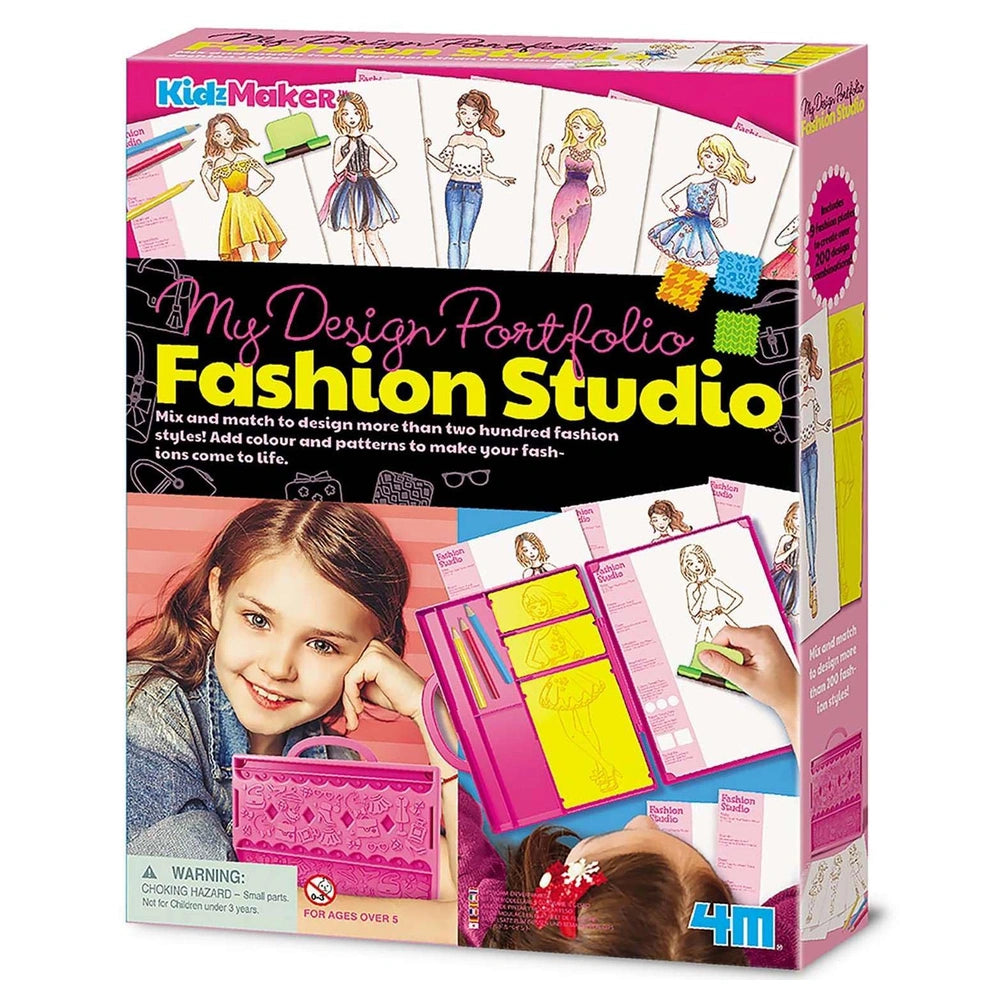 4M - KidzMaker Mi Portafolio de Diseño - Artes y Manualidades - 5+ - Estudio de Moda - 4M04720