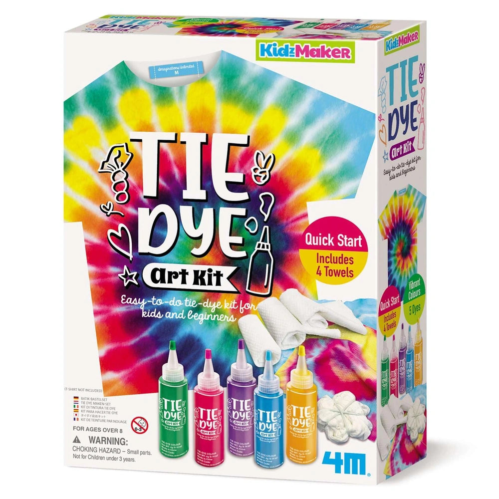 4M - KidzMaker Tie Dye Art Kit - Arts & Crafts - 8+ - 4M04787