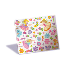4M Design Your Own Fairy Chest features colorful fairy, flower, and butterfly illustrations on glossy cardstock with a clear 
