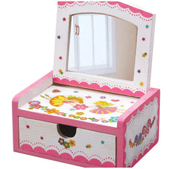 4M Design Your Own Fairy Chest features a pink, glossy-finished toy with decorative flowers, stars, and a butterfly design.
