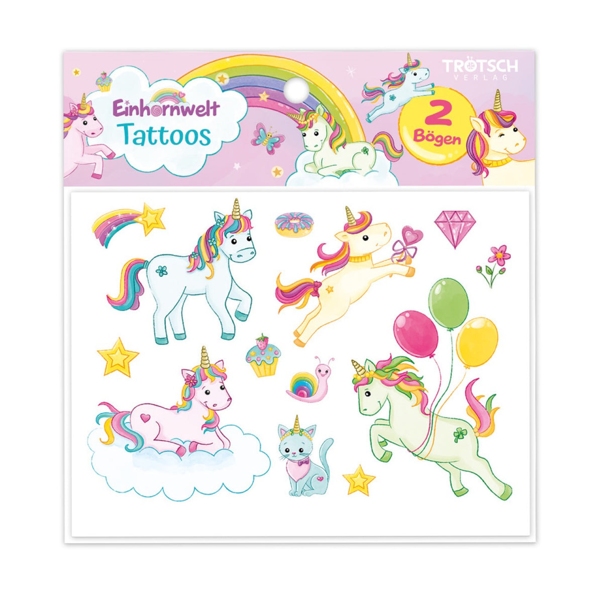Troetsch Verlag - Libros - Tatuajes de Unicornios Mágicos - 3-6 Años