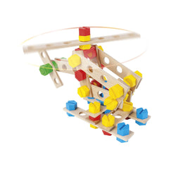 Alexander - Set de Construcción de Helicóptero de Madera Constructor Junior