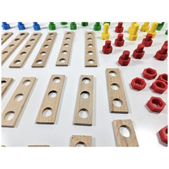 Alexander - Set de Construcción de Helicóptero de Madera Constructor Junior