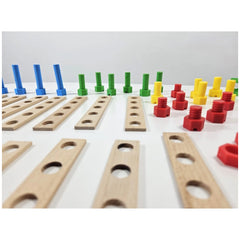 Alexander - Set de Construcción de Helicóptero de Madera Constructor Junior