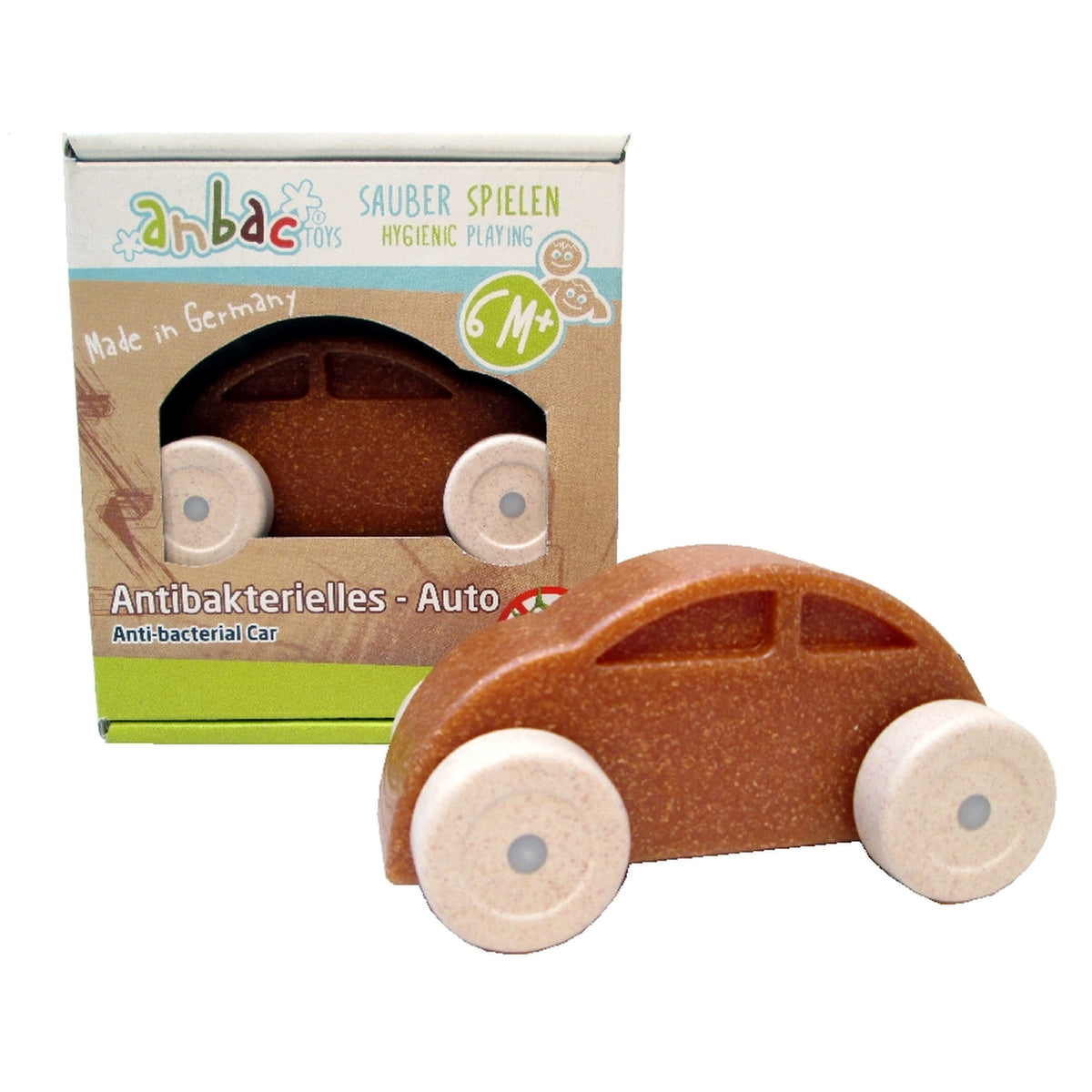 Anbac - Coche de Juguete Desinfectante Marrón y Blanco - Juguetes de Actividad para Bebés