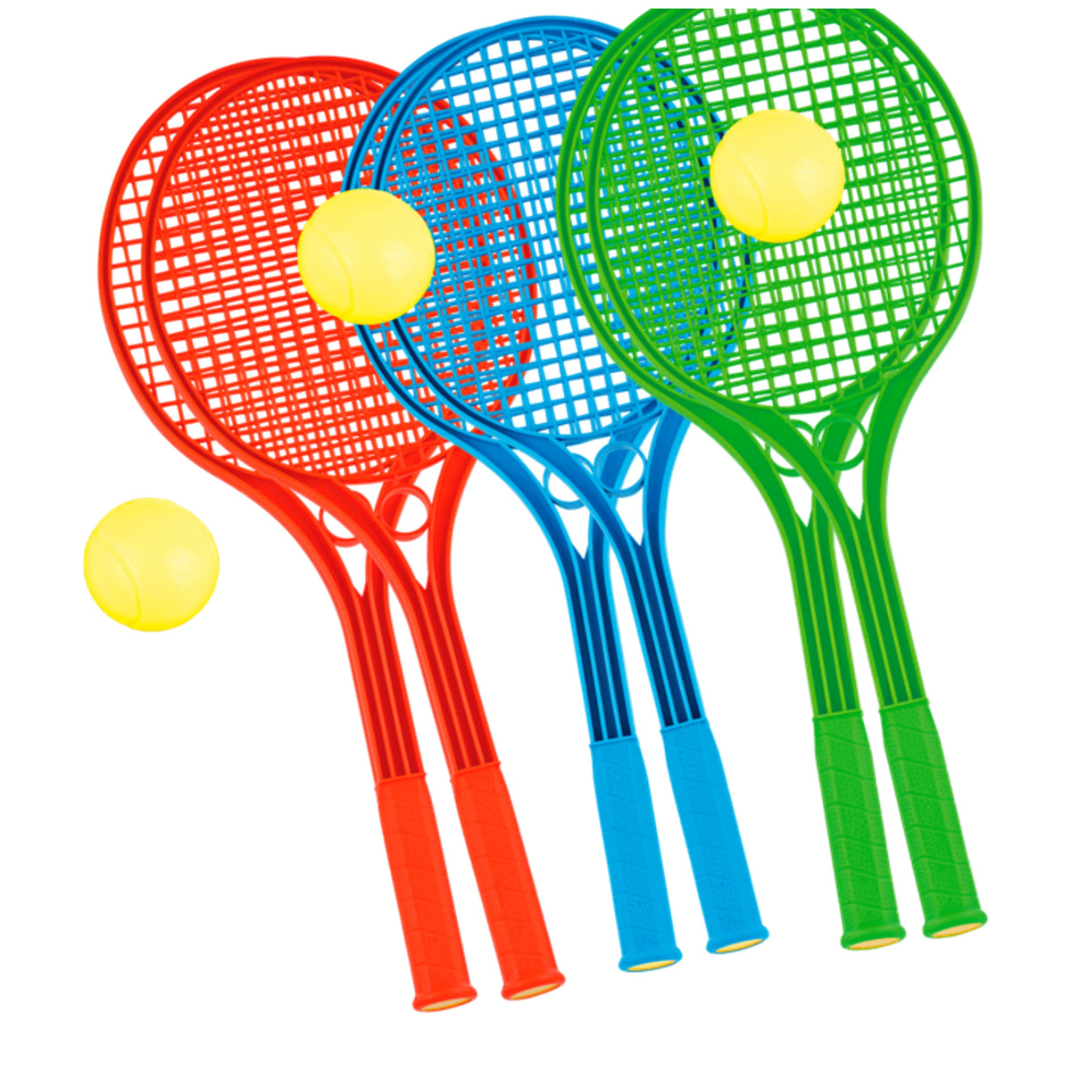 Androni - Raquetas de Tenis de 21 cm con Pelota de Espuma - Juguetes Deportivos