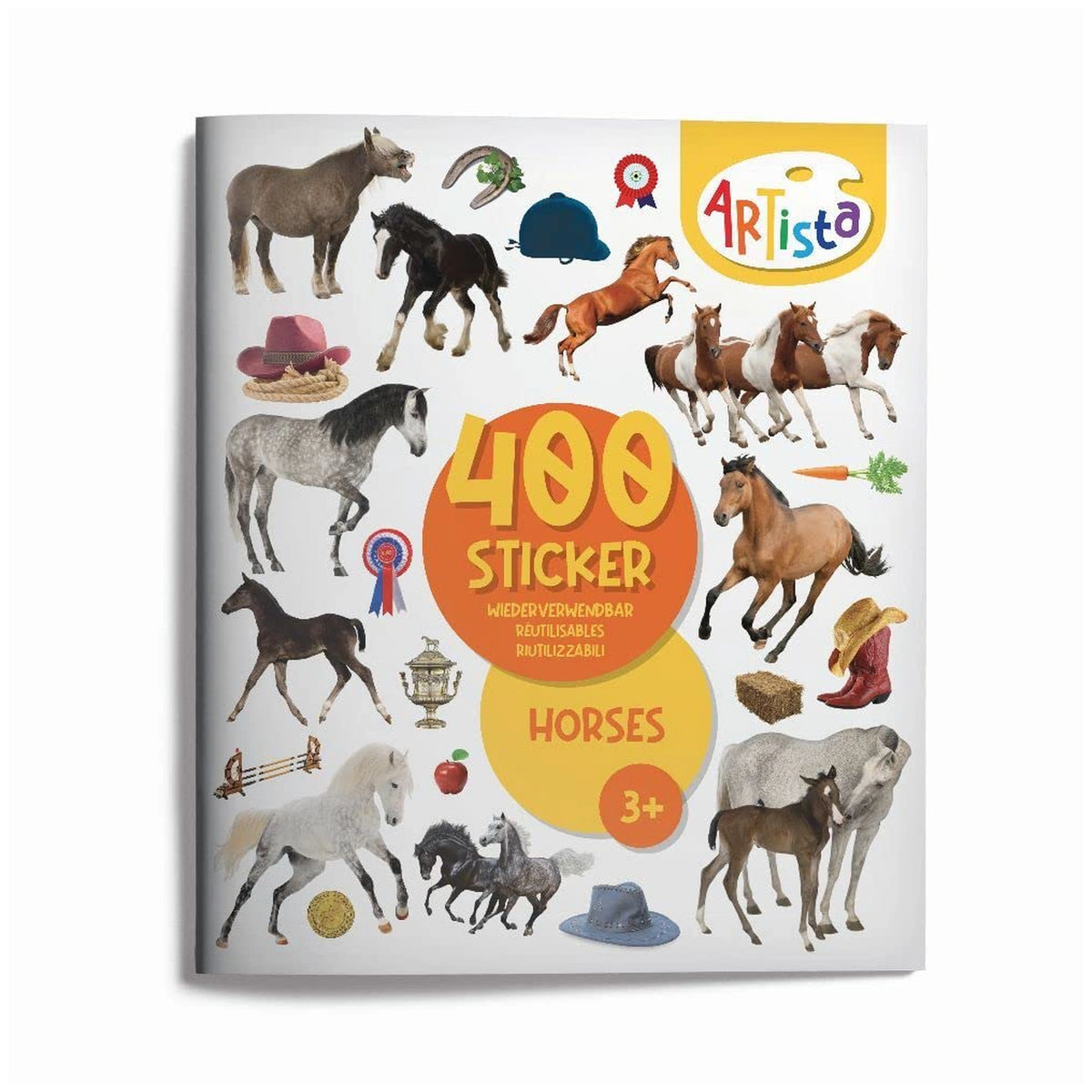 Artista - Sticker Book Horses - Arts & Crafts - Italian Edition