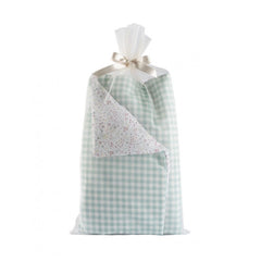 Asi Bambole - Dolls - Cloe Collection Bedding Set - Reversible Green White - 3 Yrs