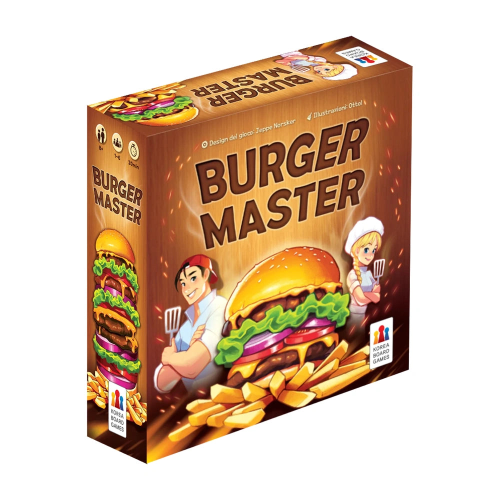 Asmodee - Burger Master - Juegos de Mesa - +8 - Diversión Competitiva - STR0732 - Edición Italiana