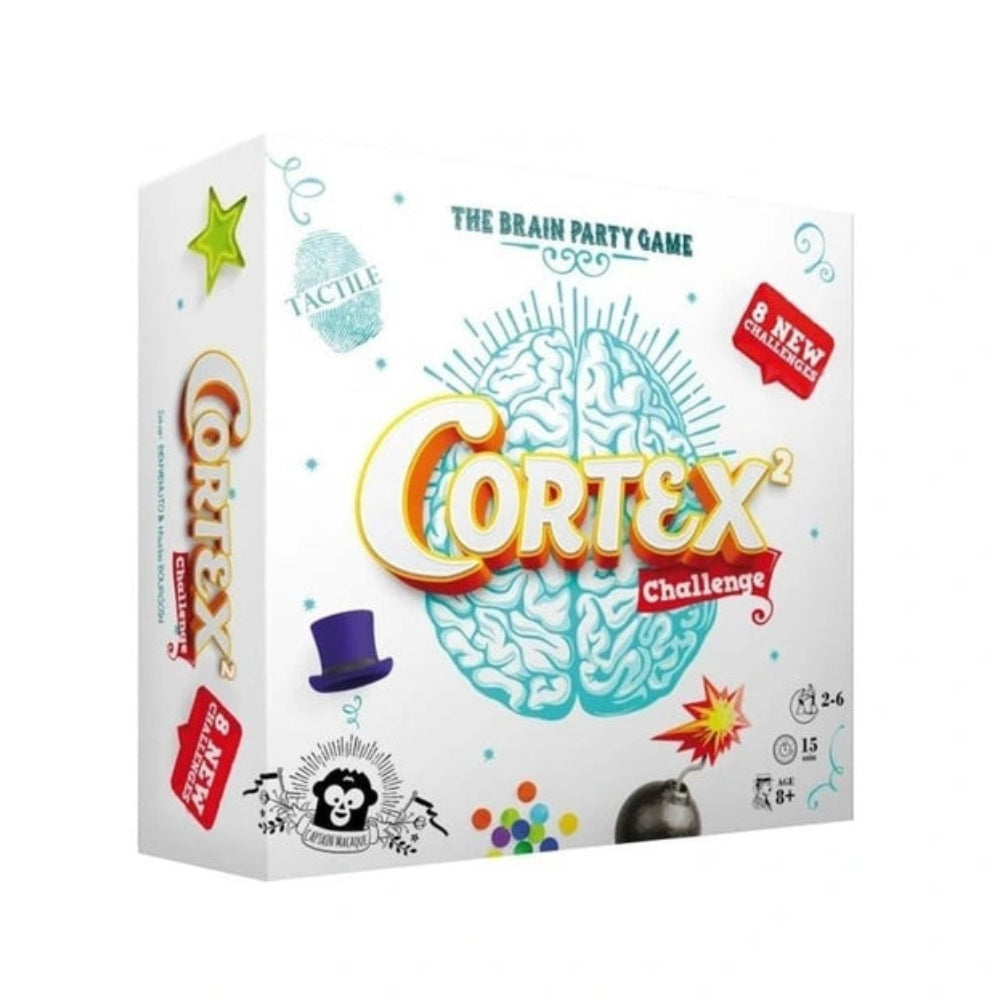 Asmodee - Cortex Challenge 2 - Juegos de Mesa - 8+ - Juego Divertido de Cerebro - STR8933 - Edición Italiana