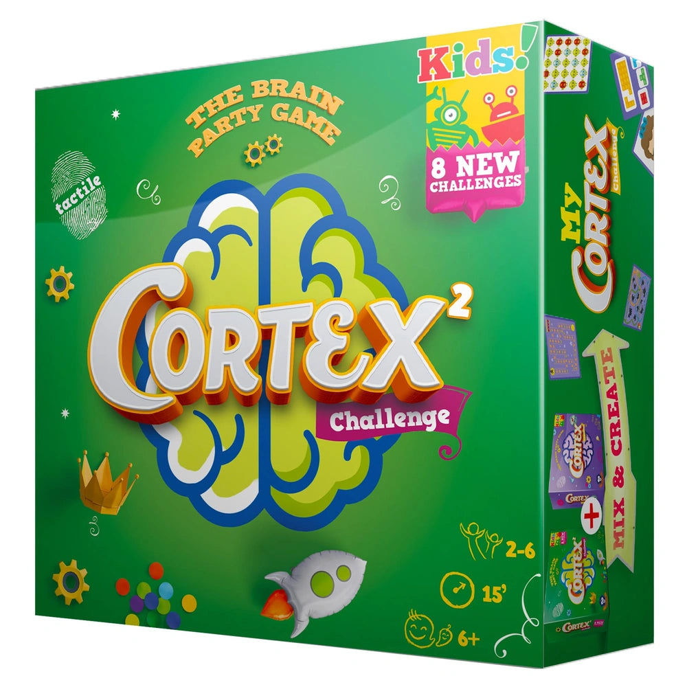 Asmodee - Cortex Challenge Kids 2 - Juegos de Mesa - +6 - Diversión para Todos - STR8934 - Edición Italiana