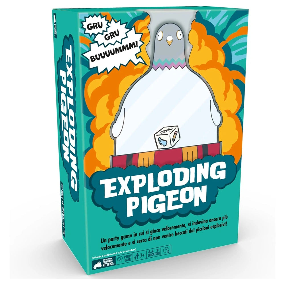 Asmodee - Exploding Pigeon - Juegos de Mesa - +7 - Juego de Fiesta - STR8681 - Edición Italiana