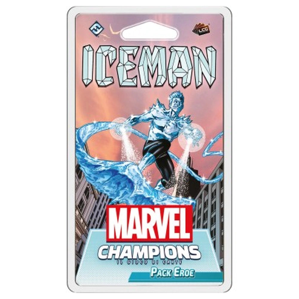 Asmodee - Marvel Champions LCG - Iceman - Board Games - Age +14 - STR9379 - Italian Edition