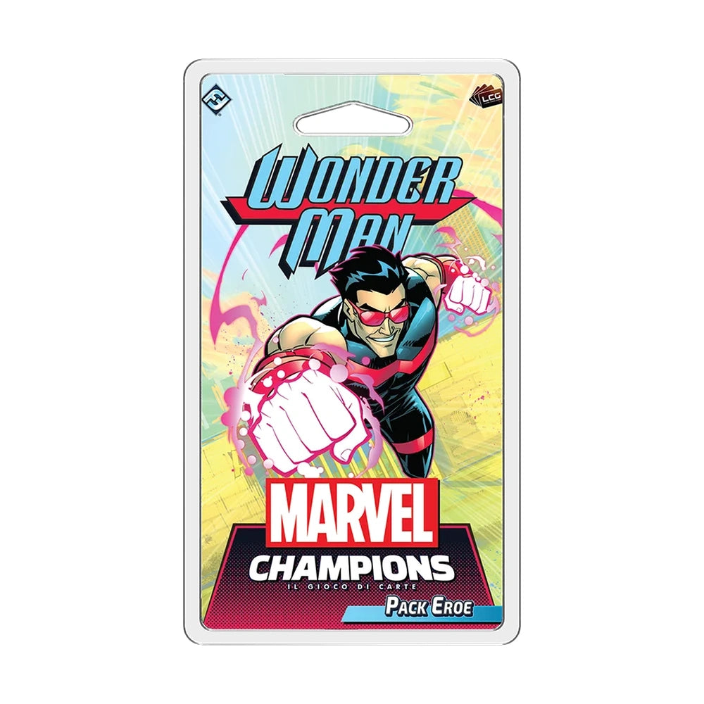 Asmodee - Marvel Champions LCG - Wonder Man Pack - Juegos de Mesa - +12 - STR9392 - Edición Italiana