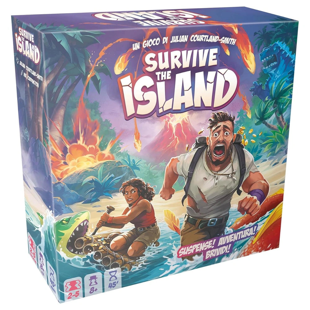 Asmodee - Sobrevive la Isla - Juegos de Mesa - +8 - Aventura - STR8818 - Edición Italiana