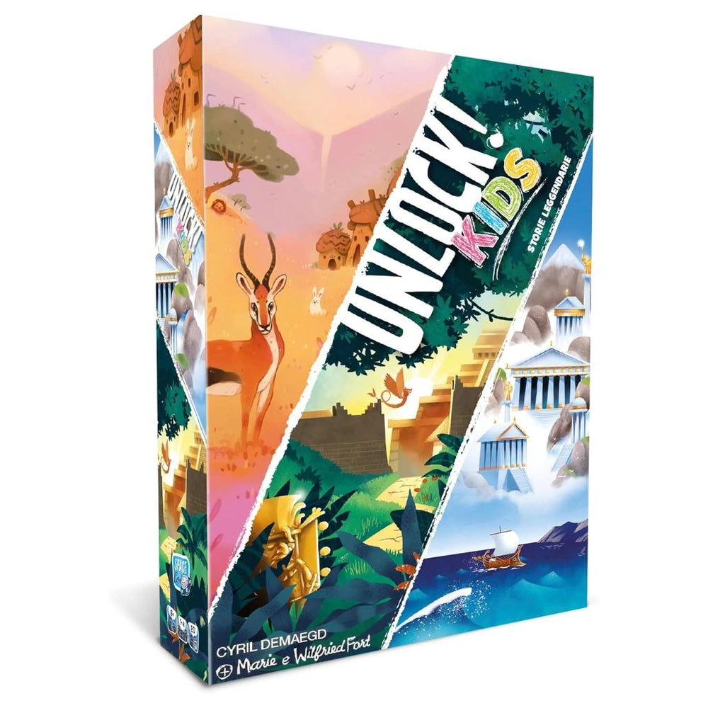 Asmodee - Unlock! Kids 3 - Juegos de Mesa - +6 - STR8769 - Edición Italiana