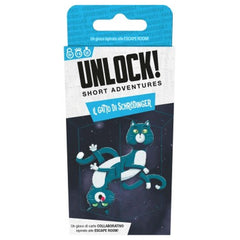 Asmodee - Unlock! Short Adventures - Il Gatto di Schrödinger - Board Games - Age +10 - STR9532 - Italian Edition