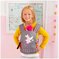 BAYER DESIGN - Doll Carrier Gray Pink - Dolls Playsets Toy Figures