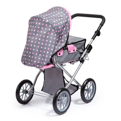 BAYER DESIGN - Dolls Pram City Star Pink Gray - Dolls Playsets Toy Figures