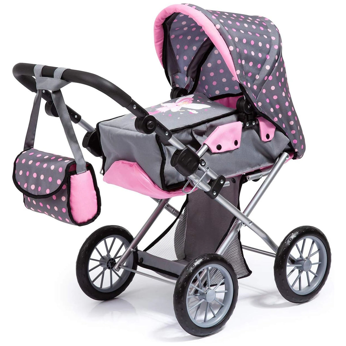 BAYER DESIGN - Dolls Pram City Star Pink Gray - Dolls Playsets Toy Figures