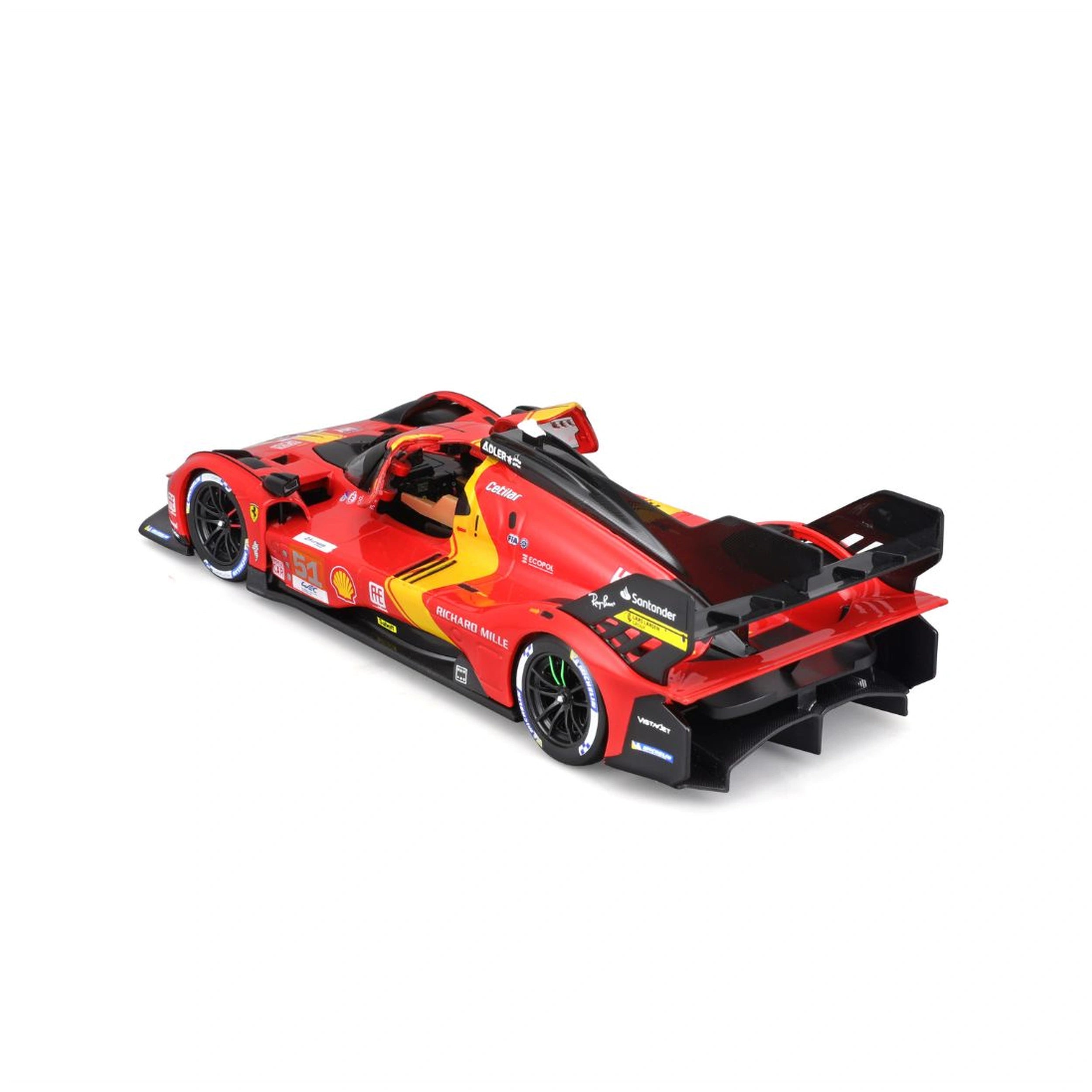 BBurago - Ferrari Racing Ferrari Le Mans Hypercar 499P 1:24 Die Cast Play Vehicles