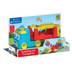 Baby Clementoni - 2 In 1 Tumbling Cars Transporter Baby Activity Toys
