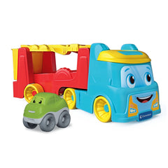 Baby Clementoni - 2 In 1 Tumbling Cars Transporter Baby Activity Toys