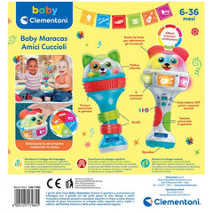 Baby Clementoni - Baby Maracas Amici Cuccioli Baby Activity Toys - Italian Edition