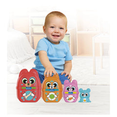 Baby Clementoni - Baby Stacking Game - Sorting & Stacking Toys Age: +18M - CLM17606