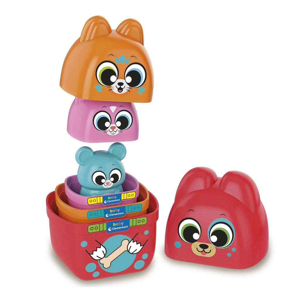 Baby Clementoni - Baby Stacking Game - Sorting & Stacking Toys Age: +18M - CLM17606