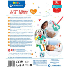 Baby Clementoni - Doudou Conejito Dulce Manta de Peluche