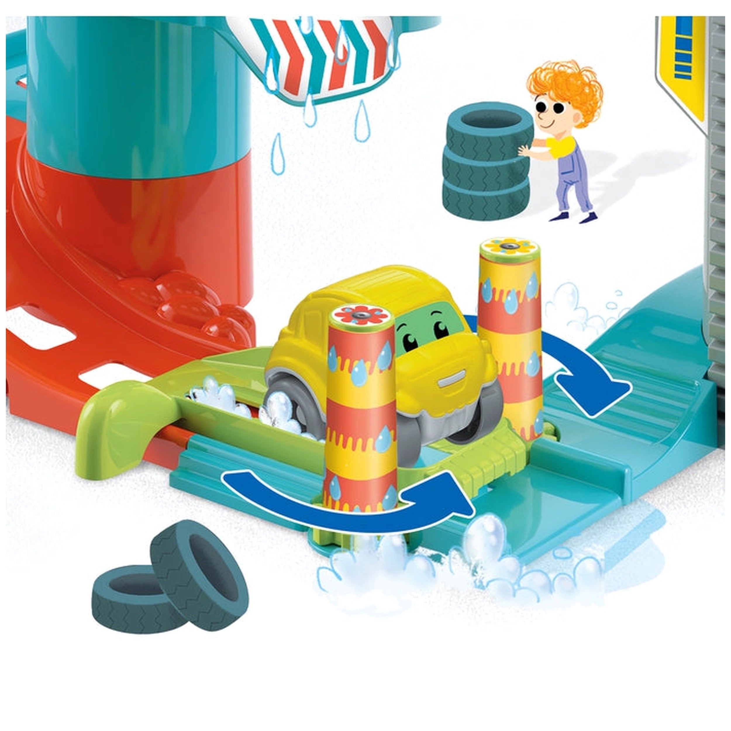 Baby-Clementoni - Fire-Station - Toy-Race-Car-&-Track-Sets