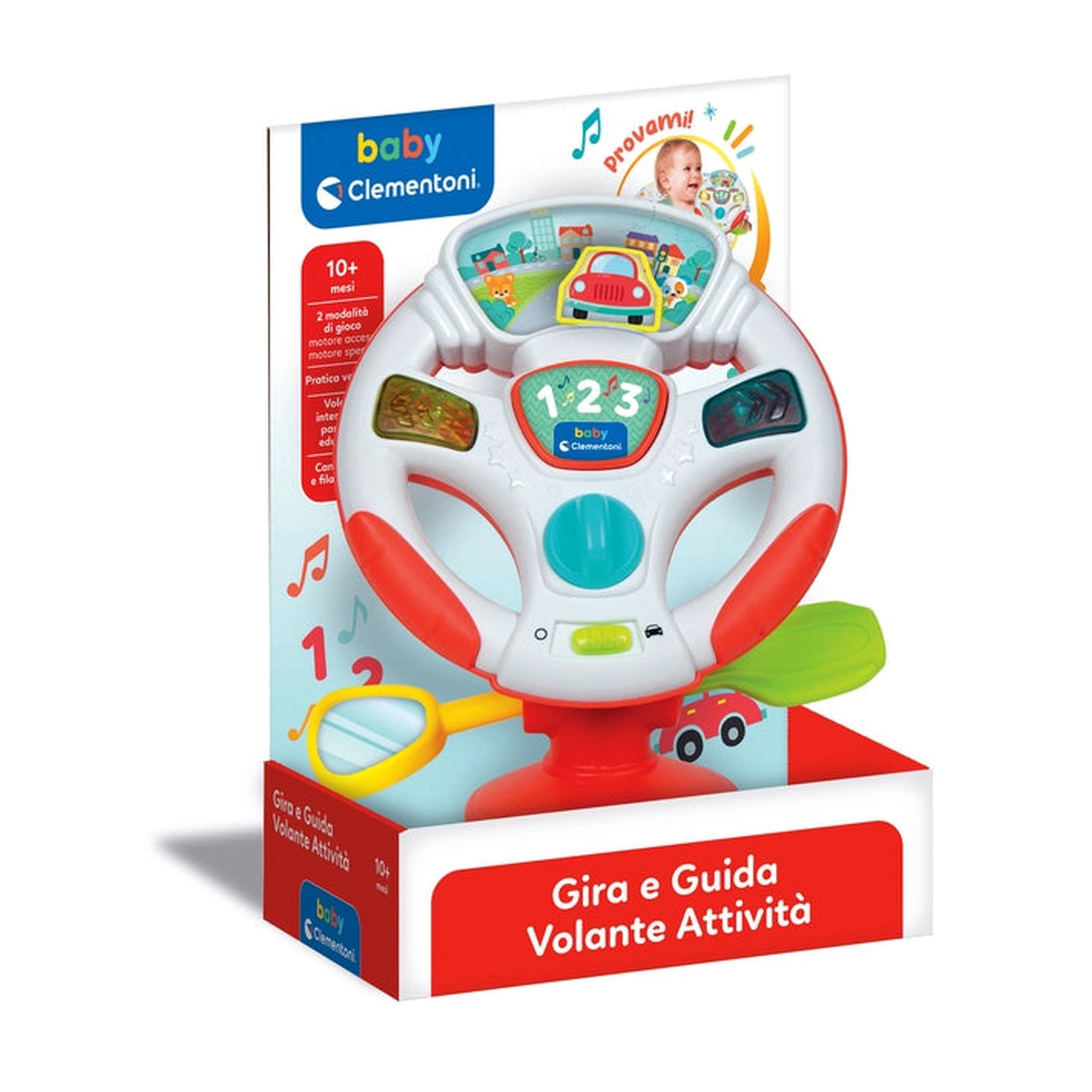 Baby Clementoni - Gira E Guida Volante Attività Baby Activity Toys - Italian Edition