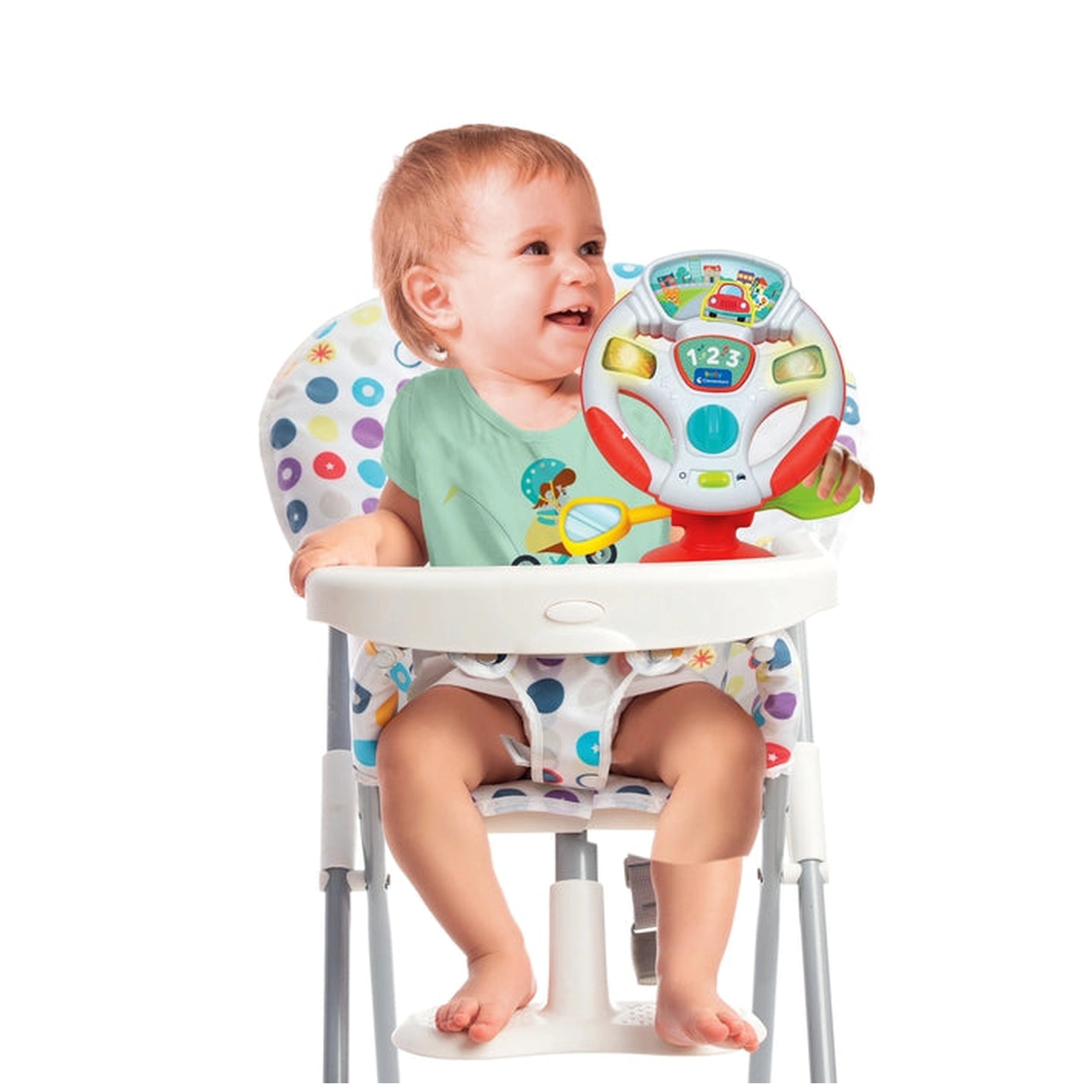 Baby Clementoni - Gira E Guida Volante Attività Baby Activity Toys - Italian Edition