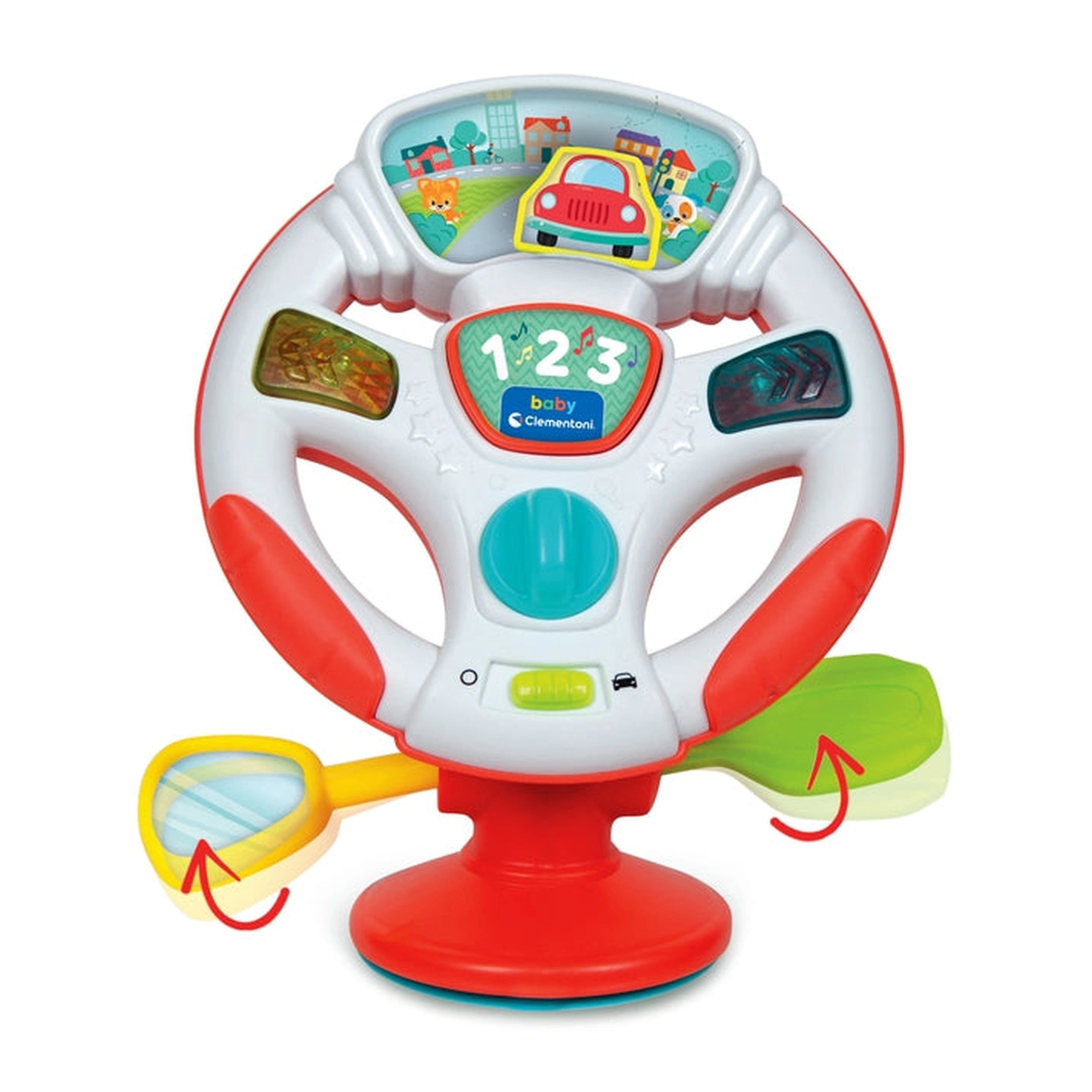 Baby Clementoni - Gira E Guida Volante Attività Baby Activity Toys - Italian Edition